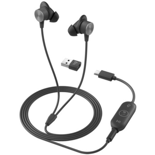 Гарнитура/ Logitech Zone Wired Earbuds Teams - GRAPHITE