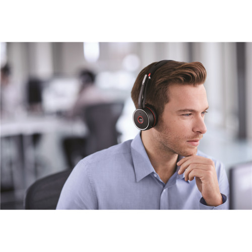 Гарнитура беспроводная/ Jabra Evolve 75 Stereo UC, Charging stand & Link 370 Гарнитура беспроводная/ Jabra Evolve 75 Stereo UC, Charging stand & Link 370