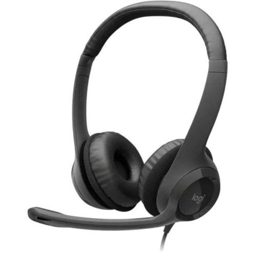 Наушники с микрофоном Logitech H390 черный 1.9м накладные USB оголовье (981-001578)