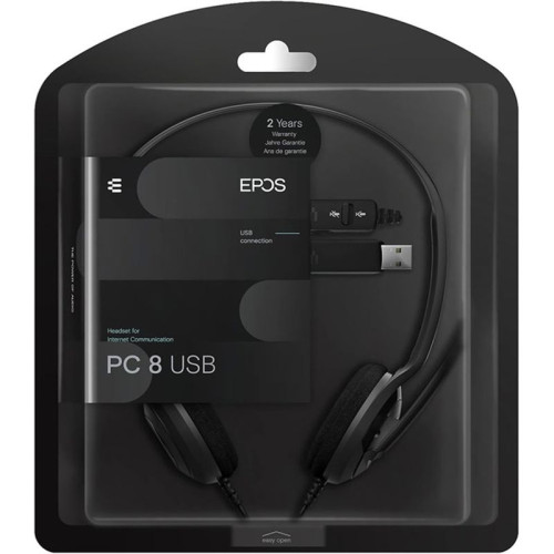 Проводная гарнитура/ EPOS / Sennheiser Headset PC 8, Stereo, USB, [1000432/504197]