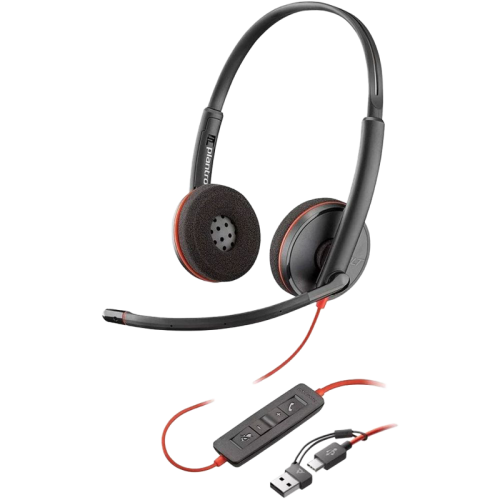 Гарнитура проводная/ Poly BW 3320 Stereo -M USB-C HS +USB-C/A