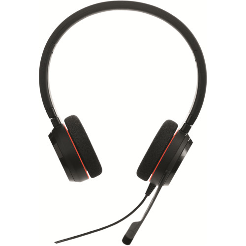 Наушники с микрофоном Jabra Evolve 20 MS Stereo черный 1.2м накладные USB оголовье (4999-823-109)