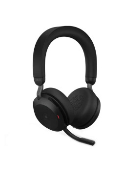 Наушники с микрофоном Jabra Evolve2 75, Link380a MS Stereo Black черный накладные BT/Radio оголовье (27599-999-999)