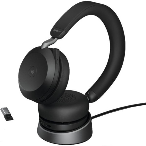 Гарнитура беспроводная/ Jabra Evolve2 75, Link380c MS Stereo Stand Black Гарнитура беспроводная/ Jabra Evolve2 75, Link380c MS Stereo Stand Black