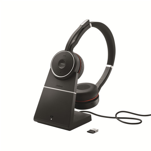 Гарнитура беспроводная/ Jabra Evolve 75 Stereo UC, Charging stand & Link 370 Гарнитура беспроводная/ Jabra Evolve 75 Stereo UC, Charging stand & Link 370