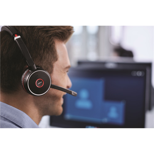 Гарнитура беспроводная/ Jabra Evolve 75 Stereo UC, Charging stand & Link 370 Гарнитура беспроводная/ Jabra Evolve 75 Stereo UC, Charging stand & Link 370