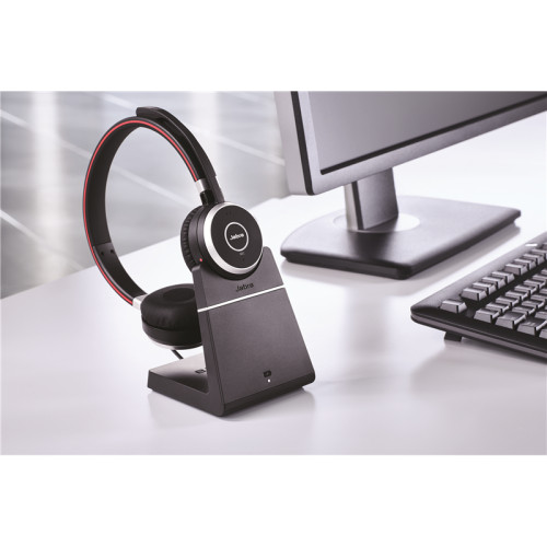 Гарнитура беспроводная/ Jabra Evolve 75 Stereo MS, Charging stand & Link 370