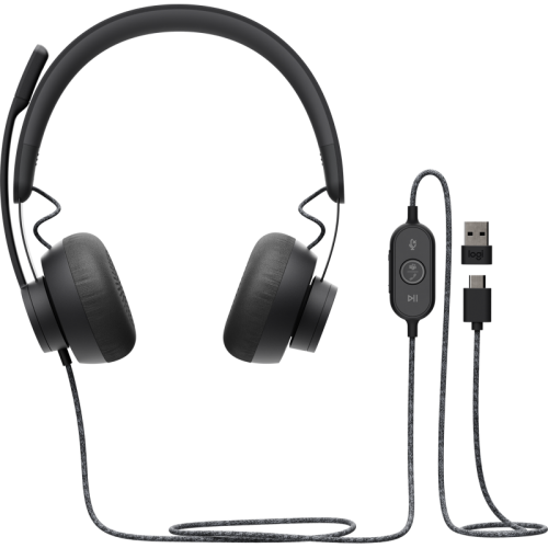 Гарнитура/ Logitech Headset Zone Wired  Teams Graphite