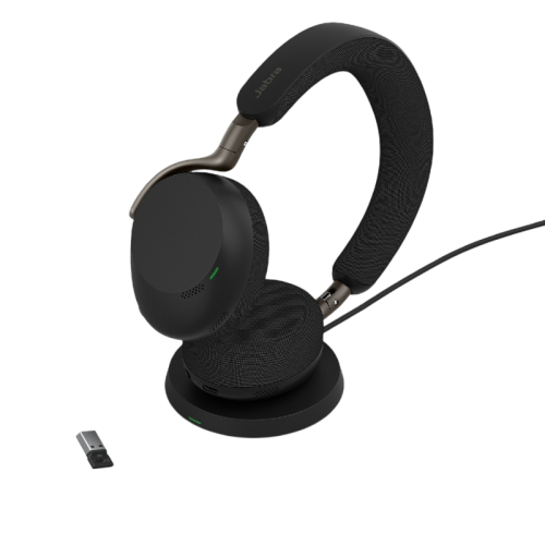 Гарнитура беспроводная/ Jabra Evolve3 75 MS Link390a Black WLC