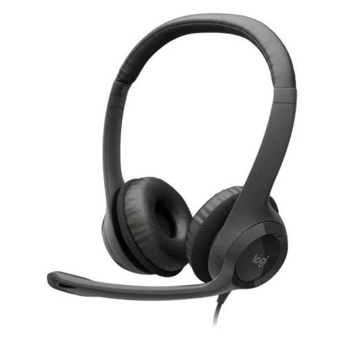 Наушники с микрофоном Logitech H390 черный 1.9м накладные USB оголовье (981-001577)