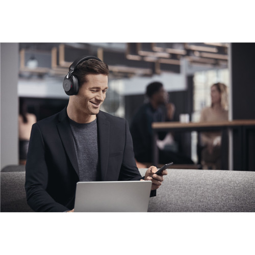 Гарнитура беспроводная/ Jabra Evolve2 85, Link380c MS Stereo Stand Black Гарнитура беспроводная/ Jabra Evolve2 85, Link380c MS Stereo Stand Black