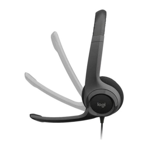 Наушники с микрофоном Logitech H390 черный 1.9м накладные USB оголовье (981-001577)