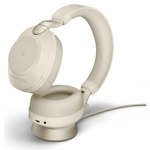 Гарнитура беспроводная/ Jabra Evolve2 85, Link380c MS Stereo Stand Beige