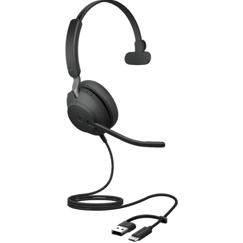 Гарнитура проводная/ Jabra Evolve2 40 SE, USB C/A, MS Mono