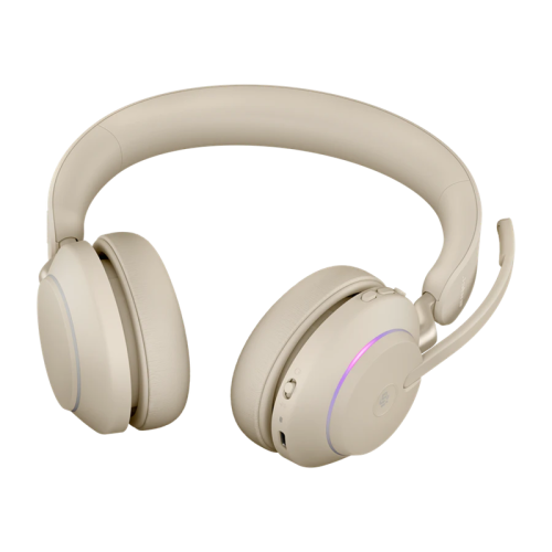 Гарнитура беспроводная/ Jabra Evolve2 65, Link380a MS Stereo Beige Гарнитура беспроводная/ Jabra Evolve2 65, Link380a MS Stereo Beige