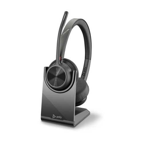 Гарнитура беспроводная/ VOYAGER 4320 UC,V4320-M C (COMPUTER & MOBILE) MICROSOFT TEAMS CERTIFIED, USB-A, STEREO BLUETOOTH HEADSET, WITH CHARGE STAND, WORLDWIDE