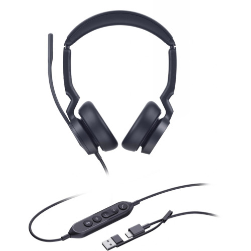 Гарнитура проводная/ Yealink UH46 Dual UC USB-C/A [1308183]