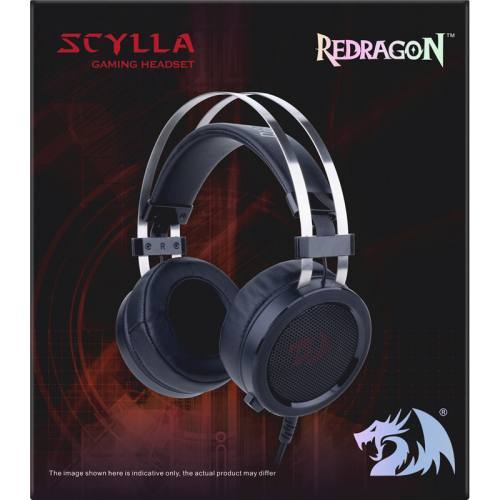 Redragon Игровая гарнитура Scylla черный+красный, кабель 2 м Redragon Игровая гарнитура Scylla черный+красный, кабель 2 м