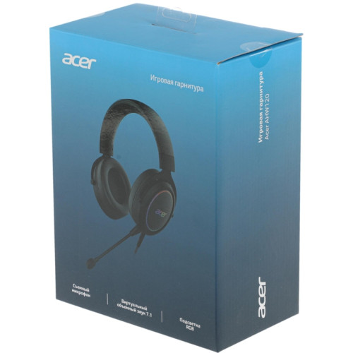 Наушники с микрофоном Acer AHW120 черный 2.1м мониторные USB оголовье (ZL.HDSCC.01C)