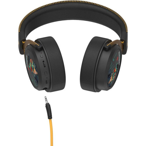 Наушники с микрофоном A4Tech Bloody MR595 Renegade черный/рисунок мониторные BT/Radio оголовье (MR595)