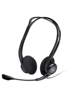 Гарнитура/ Headset Logitech PC 960 Stereo ( 20-20000Hz, mic, volume control, USB, 2.4m)
