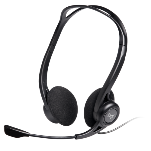 Гарнитура/ Headset Logitech PC 960 Stereo ( 20-20000Hz, mic, volume control, USB, 2.4m)