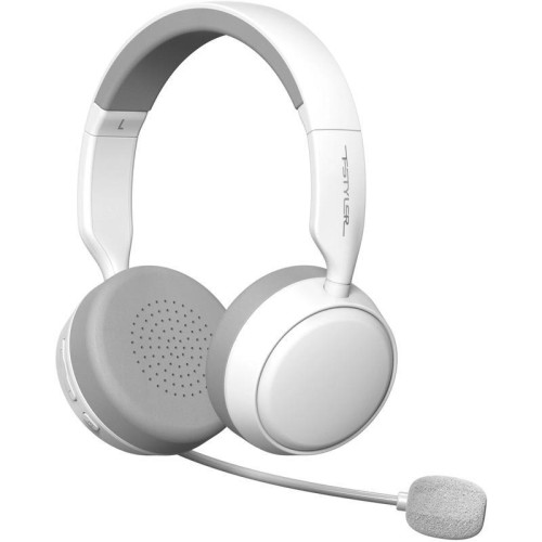Наушники с микрофоном A4Tech BH230 белый/серый мониторные BT оголовье (BH230 WHITE)