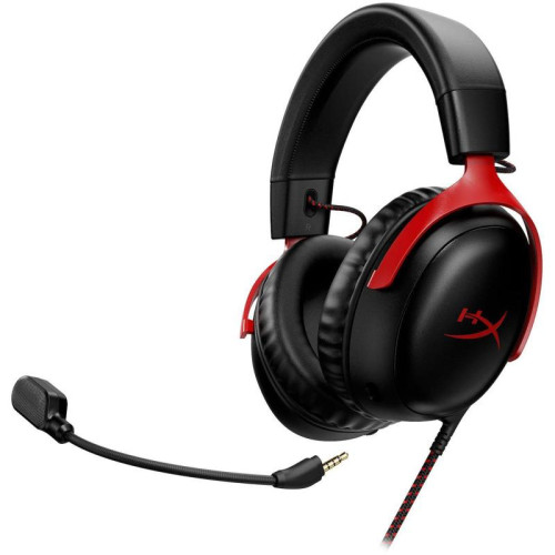 Наушники с микрофоном HyperX Cloud III черный/красный 1.2м мониторные оголовье (727A9AA)