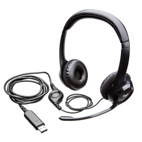 Гарнитура/ Logitech Headset  H390  USB