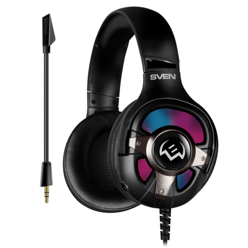 Игровые наушники с микрофоном SVEN AP-U1100MV, черный (USB, RGB, 7.1)