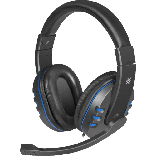 Defender Игровая гарнитура Warhead G-160 черный+синий, кабель 2,5 м Defender Игровая гарнитура Warhead G-160 черный+синий, кабель 2,5 м