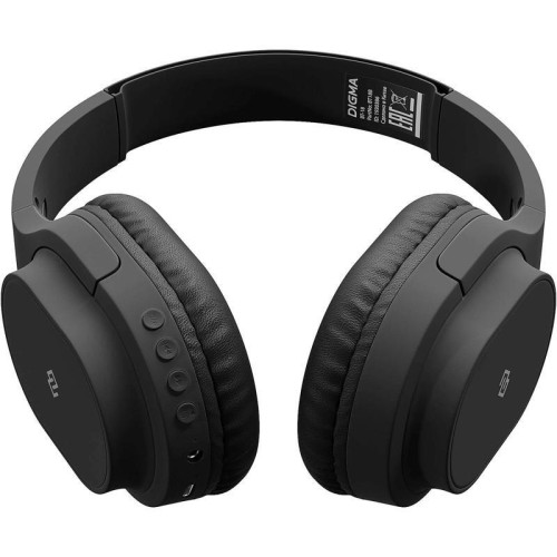 Гарнитура накладные Digma BT-18 черный беспроводные bluetooth оголовье (BT18B) Гарнитура накладные Digma BT-18 черный беспроводные bluetooth оголовье (BT18B)