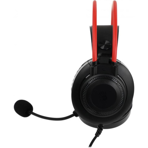 Наушники с микрофоном A4Tech Bloody G200S черный/красный 2м мониторные USB оголовье (G200S USB/ BLACK +RED)