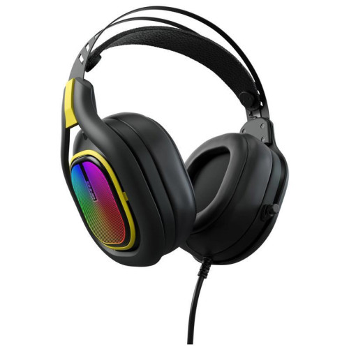 Наушники с микрофоном GMNG HS-L630G черный/желтый 2.2м мониторные оголовье (1533561)