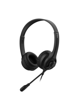Наушники с микрофоном A4Tech HS-8i черный 1.8м накладные оголовье