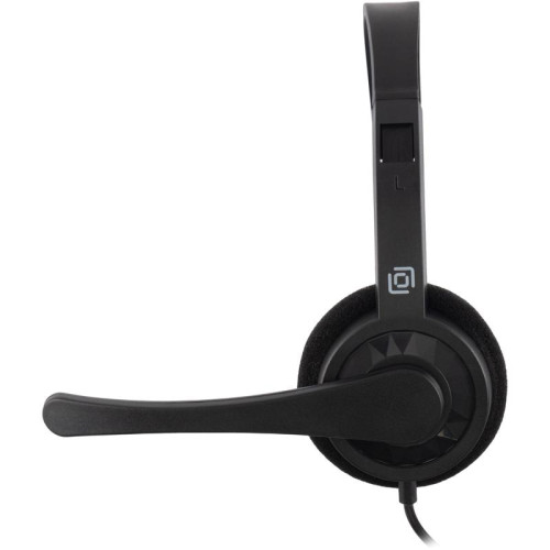 Наушники с микрофоном Оклик HS-M600 черный 1.8м накладные оголовье (1900372)