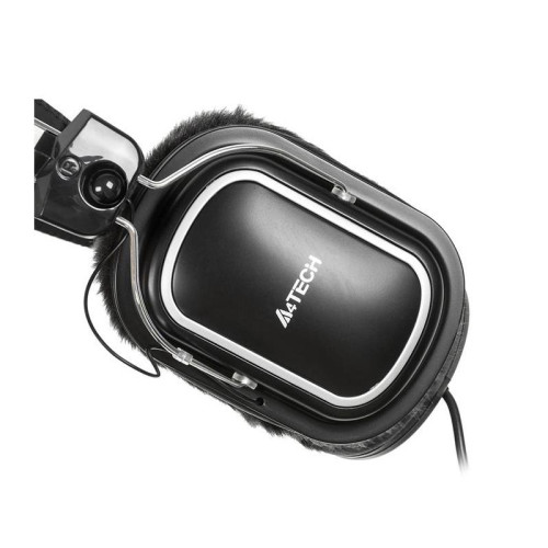 Наушники с микрофоном A4Tech HS-60 черный 2.5м мониторные оголовье