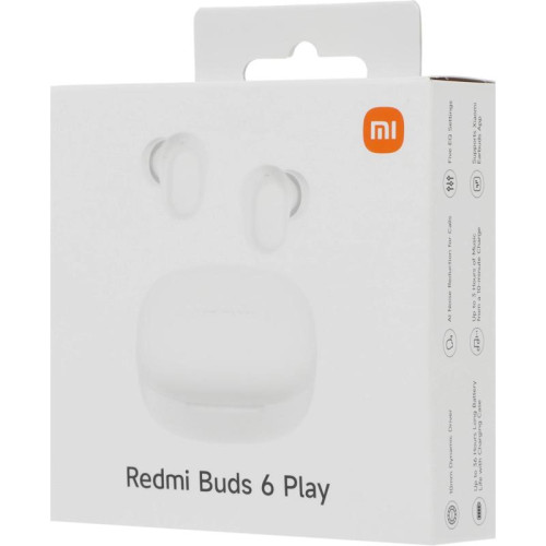 Гарнитура XIAOMI REDMI BUDS 6 PLAY WHITE M2420E1