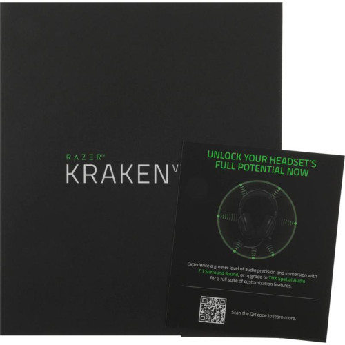Наушники с микрофоном Razer Kraken V3 X черный 1.8м мониторные оголовье (RZ04-03750300-R3M1)