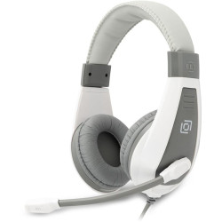 Наушники с микрофоном Оклик HS-L600 серый 1.8м мониторные оголовье (1532023)