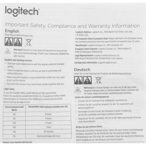 Наушники с микрофоном Logitech H110 серый 1.8м накладные оголовье (981-000271)