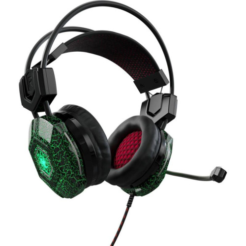 Наушники с микрофоном Oklick HS-L500G TOXIC черный 2.2м мониторные оголовье (472656)