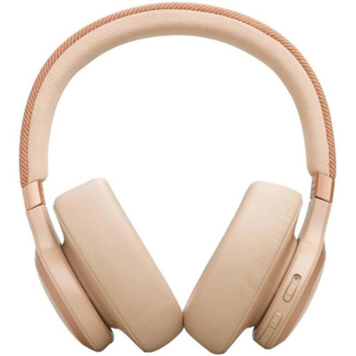 Гарнитура накладные JBL Live 770NC бежевый беспроводные bluetooth оголовье (JBLLIVE770NCBLU)