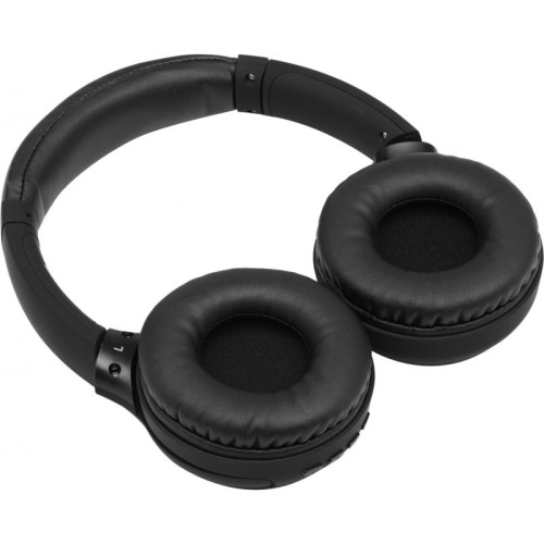 Гарнитура накладные Hyundai H-HP101 черный беспроводные bluetooth оголовье