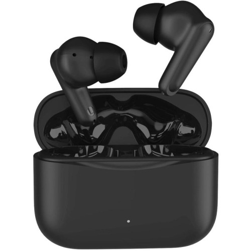 Гарнитура внутриканальные Hyundai H-EP203 черный беспроводные bluetooth в ушной раковине (HEP203B)