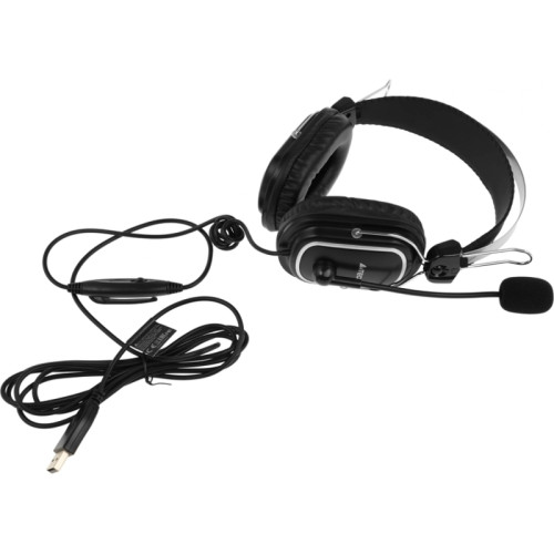 Наушники с микрофоном A4Tech HU-50 черный 2м накладные USB оголовье Наушники с микрофоном A4Tech HU-50 черный 2м накладные USB оголовье