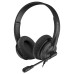 Наушники с микрофоном A4Tech HU-10 черный 2м накладные USB оголовье (HU-10/USB/BLACK) Наушники с микрофоном A4Tech HU-10 черный 2м накладные USB оголовье (HU-10/USB/BLACK)