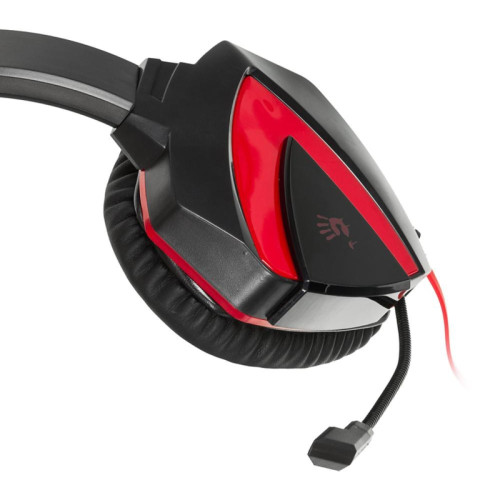 Наушники с микрофоном A4Tech Bloody G500 черный/красный 1.5м мониторные оголовье (A4TECH G500)