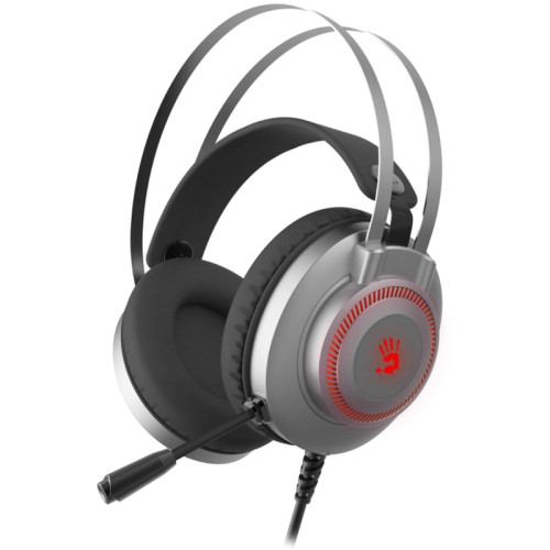 Наушники с микрофоном A4Tech Bloody J200S серый 2м мониторные USB оголовье (J200S) Наушники с микрофоном A4Tech Bloody J200S серый 2м мониторные USB оголовье (J200S)