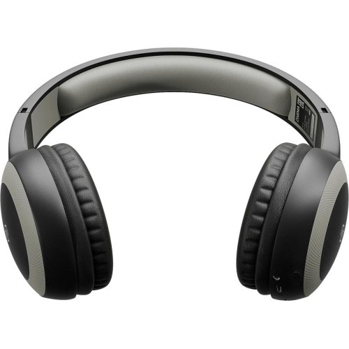Гарнитура накладные Digma BT-15 черный/серый беспроводные bluetooth оголовье (BT-15BG)